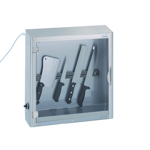 armoire de stérilisation 1 porte, 10 couteaux avec barre aimantée