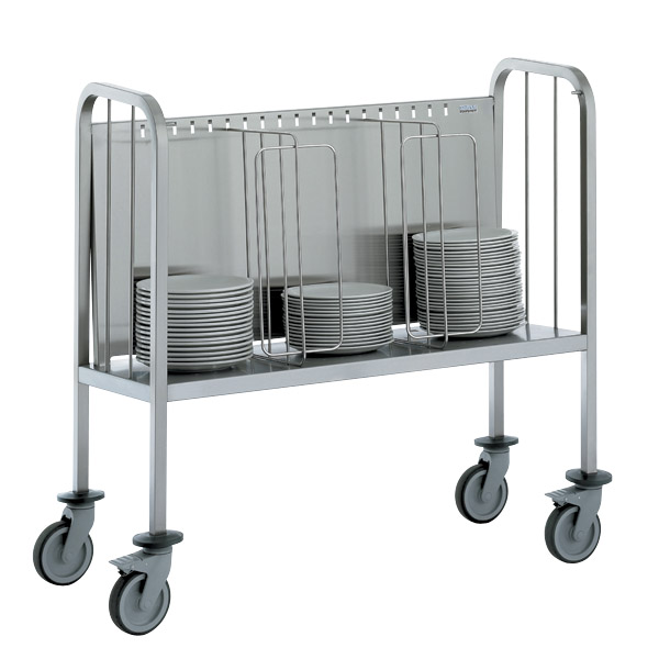 Welded trolley with raised platform